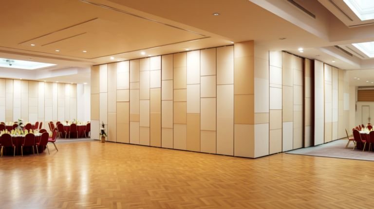 ceiling hung room divider